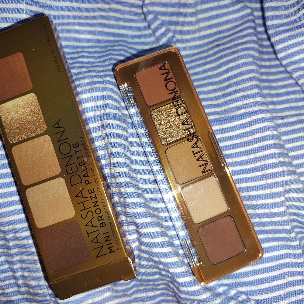 Natasha Denona Mini Bronze Palette - Brown & Gold NIB